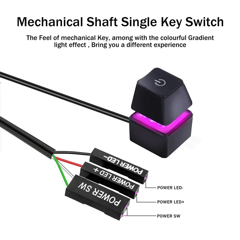 Interrupteur Bouton Déco RGB Anti-Stress PC — vue 5