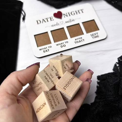 Jeu de Dés de Rendez-Vous en Bois Édition After Dark