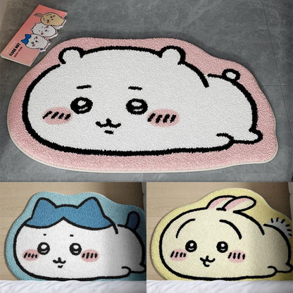 Tapis Cartoon Chiikawa Antidérapant Chambre Enfant — vue 3