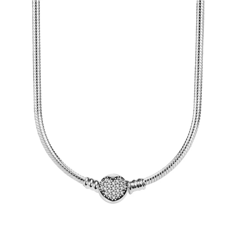 Collier Chaine Serpent Argent 45-60CM Bijoux DIY