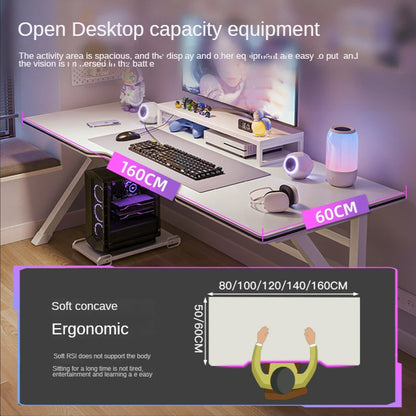 Bureau Ergonomique Moderne pour Gaming et Bureau à Domicile