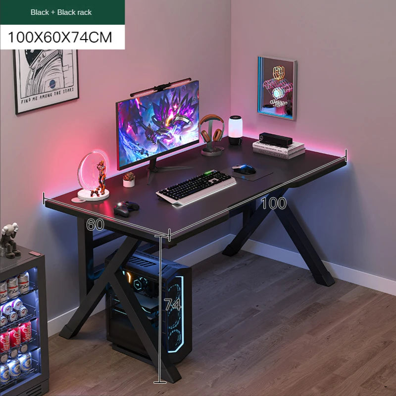 Bureau Ergonomique Moderne pour Gaming et Bureau à Domicile