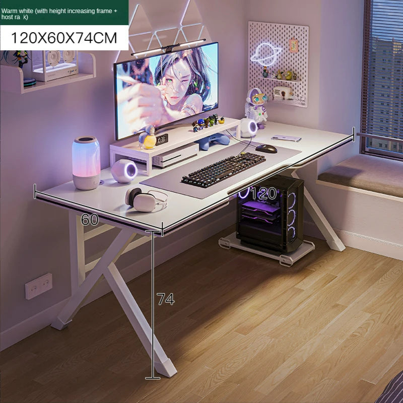 Bureau Ergonomique Moderne pour Gaming et Bureau à Domicile