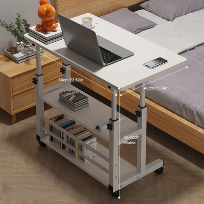 Bureau Mobile Ajustable à Hauteur Portable avec Roues
