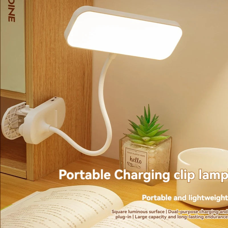 Lampe de Bureau LED Rechargeable USB Clip-on
