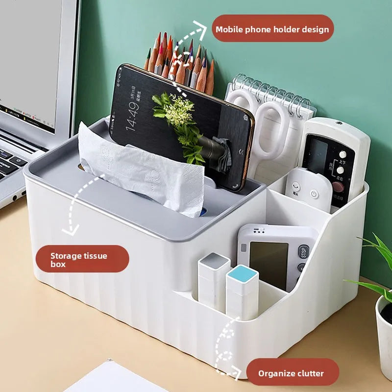 Organisateur de Bureau 6 Sections Boîte Mouchoirs — vue 3