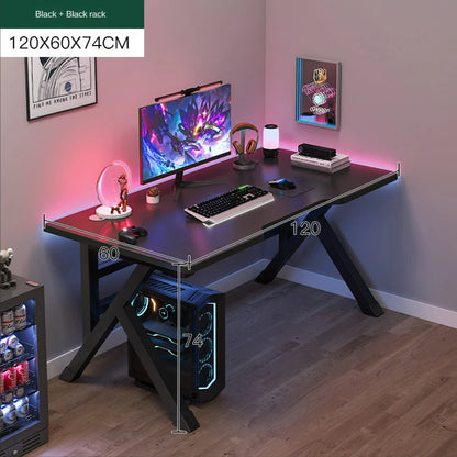 Bureau Ergonomique Moderne pour Gaming et Bureau à Domicile