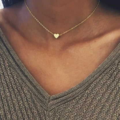 Collier Choker Femme Coeur Etoile Or Argent