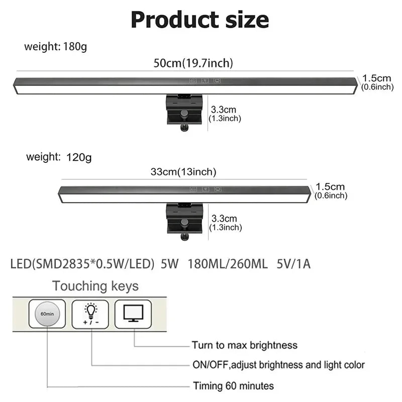 Lampe LED pour Ecran d'Ordinateur