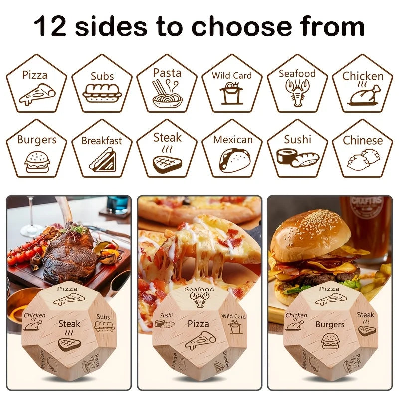 Jeu de Dés de Dîner 12 Faces Planification Repas — vue 5