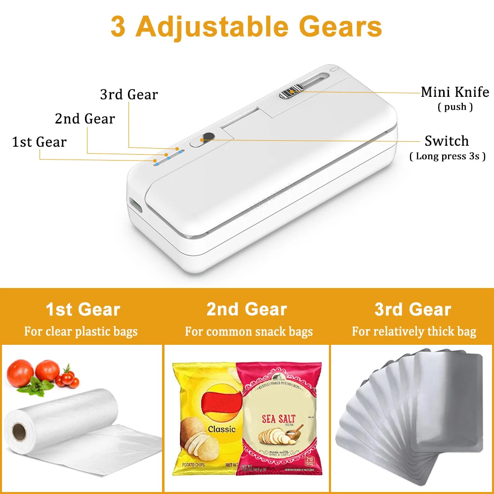 Mini Soudeuse Portable 2-en-1 pour Sacs Plastiques — vue 2
