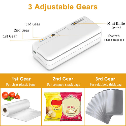 Mini Soudeuse Portable 2-en-1 pour Sacs Plastiques — vue 2