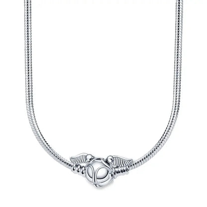 Collier Chaine Serpent Argent 45-60CM Bijoux DIY