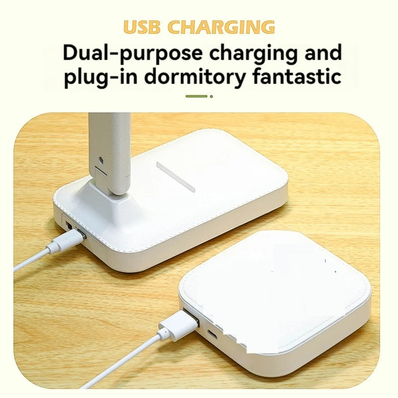 Lampe de Bureau LED Double Tete Rechargeable