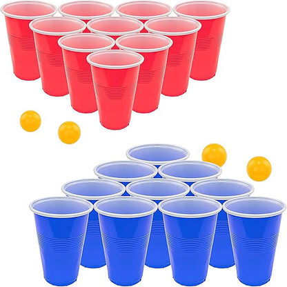 Jeu de 12 Balles et 12 Gobelets de Bière Pong