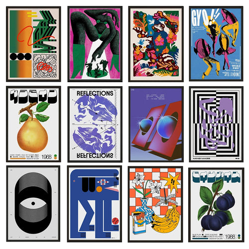 Affiche Art Abstrait Classique Imprimée sur Toile