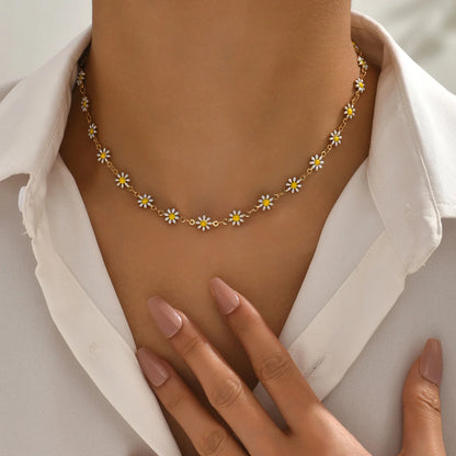Collier Fleurs Charmantes Pour Femmes