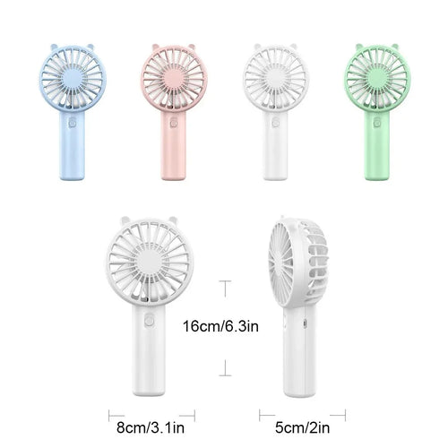 Mini Ventilateur Portable USB Rechargeable Mains Bureau